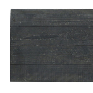 Larson Solid Wood 4 Door Cabinet with Glass Panels - Carbon Black