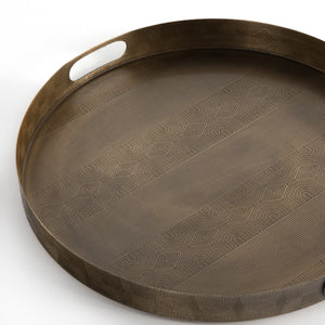 Etched Tray In Etched Brass