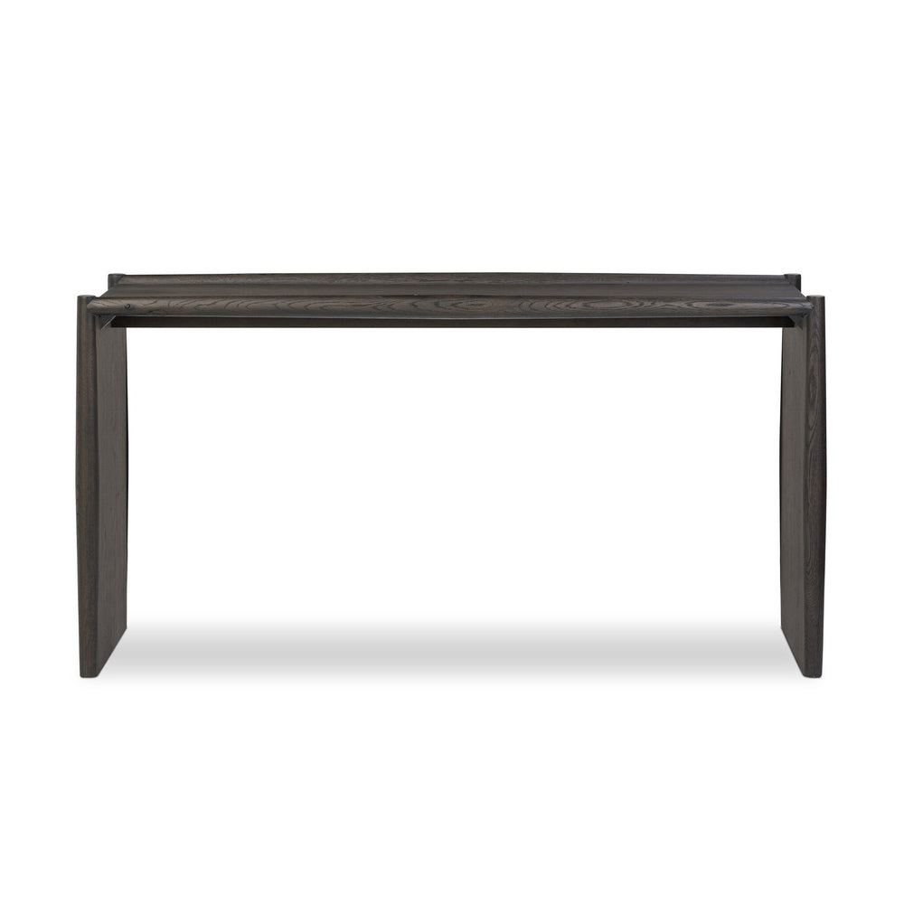 Glenview Console Table - Smoked Black Oak