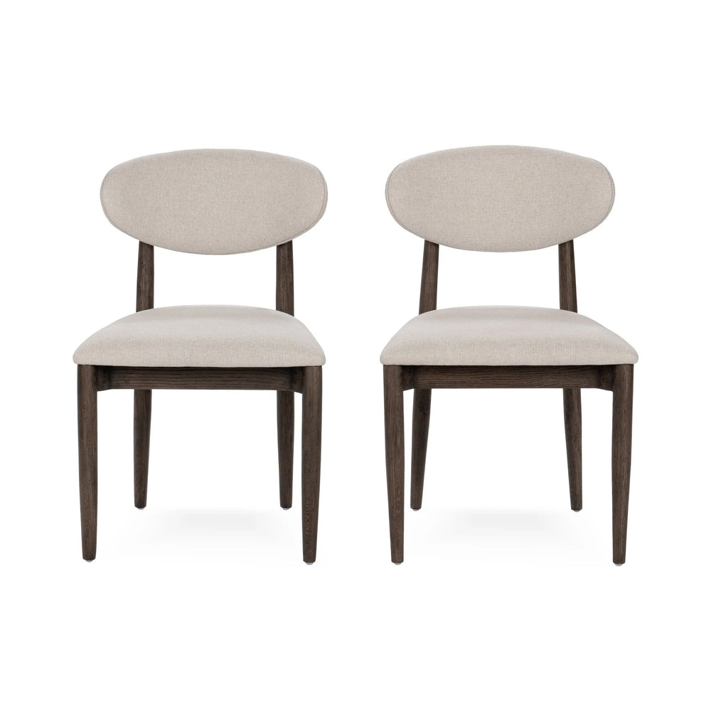 Tiber Upholstered Dining Chair Set of 2 - Toasted Brown