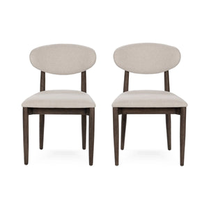 Tiber Upholstered Dining Chair Set of 2 - Toasted Brown
