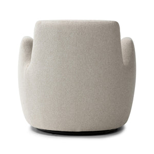 Reed Swivel Chair In Crete Pebble