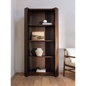 Moe's Nera Bookcase Brown with Mahogany Finish