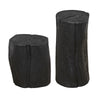 Budi Munggur Side Tables in Burnt Black, Pair