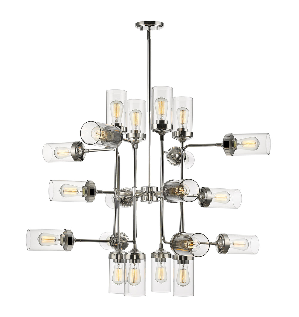 Calliope 20 Light Pendant in Polished Nickel Finish