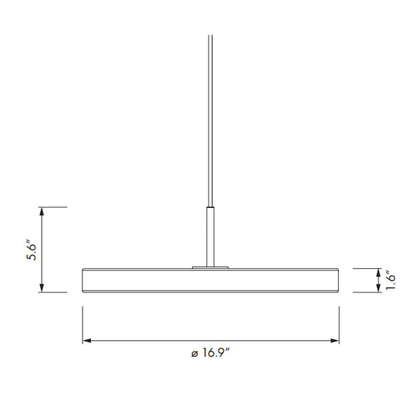 Asteria LED Pendant in Ruby