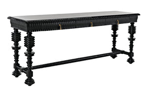 Portuguese Console, Hand Rubbed Black
