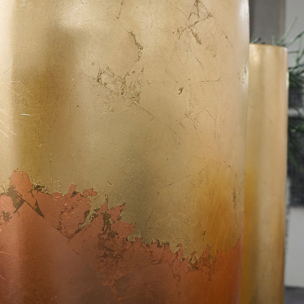 Aya Floor Sculpture, Gilded - Made in Chicago