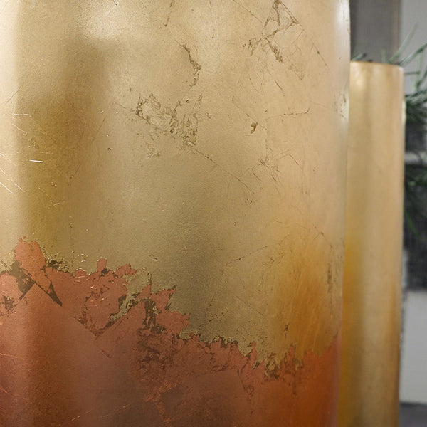 Aya Floor Sculpture, Gilded - Made in Chicago