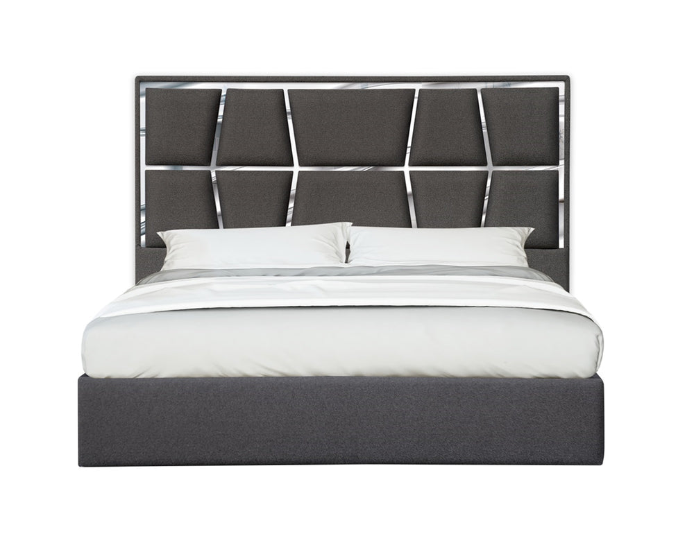 Degas Queen Bed in Charcoal