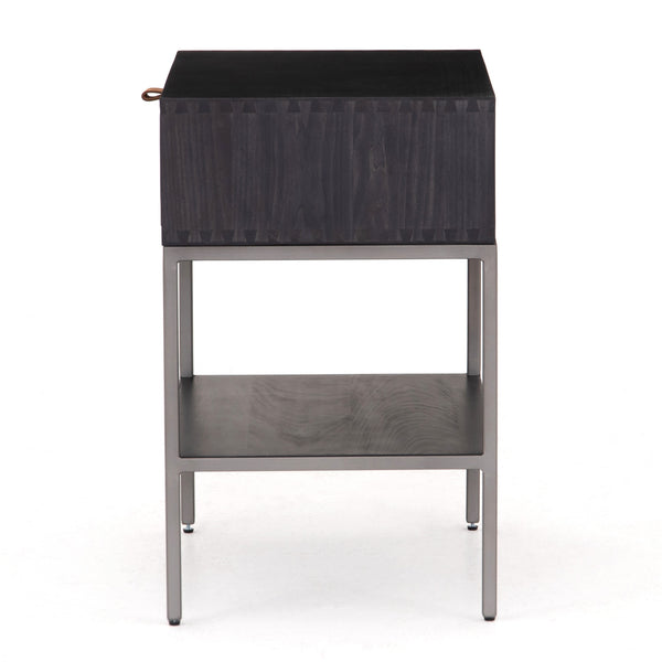 Trey Nightstand-Black Wash Poplar