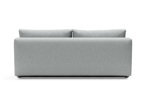 OSVALD FULL SOFABED in MELANGE GREY FABRIC WITH Black steel LEGS 538