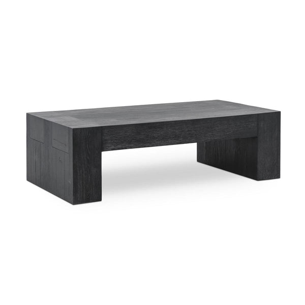 Bristol Solid Wood Coffee Table - Aged Black Finish