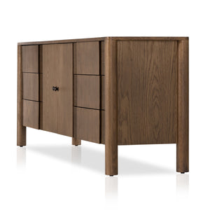 Pollard Media Console In Tan Oak