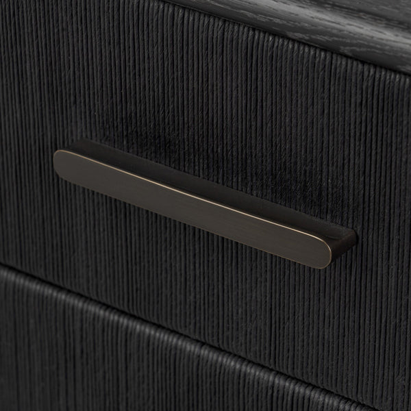 Rosenell 6 Drawer Dresser - Black Paper Cord