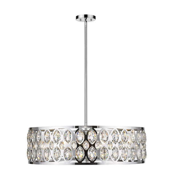 Dealey 8 Light Chandelier in Chrome Finish
