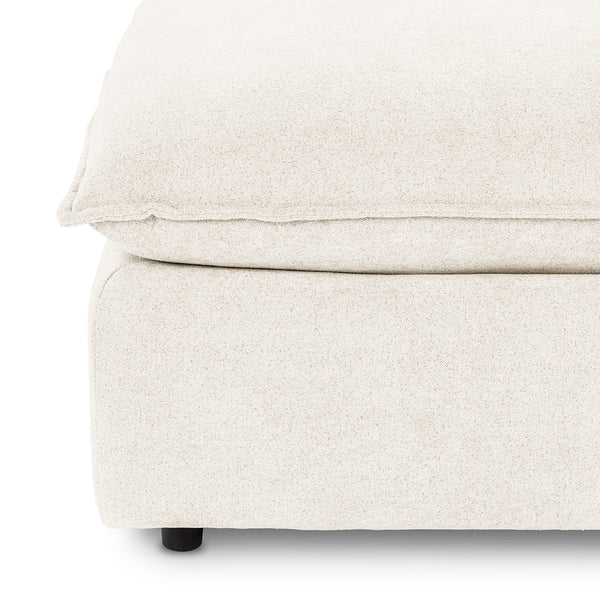 Caplan Elite-Ivory Ottoman with Deep Seating