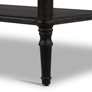 Toulouse Nightstand In Distressed Black