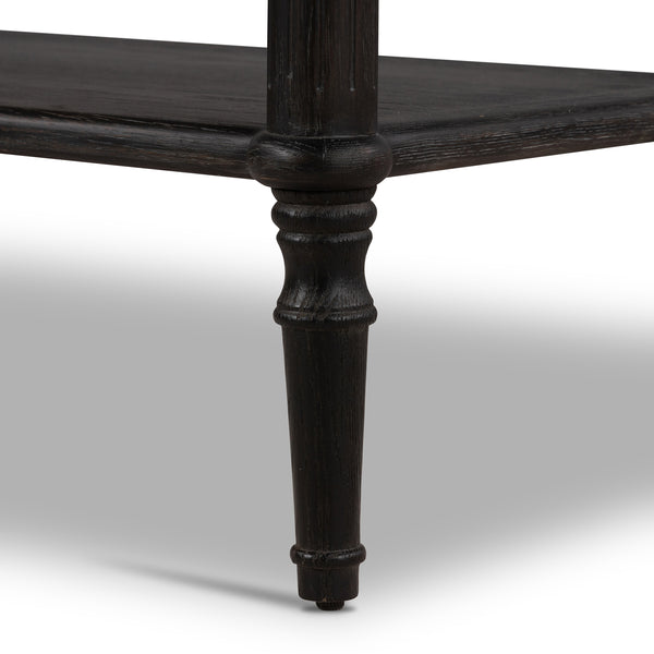 Toulouse Nightstand In Distressed Black