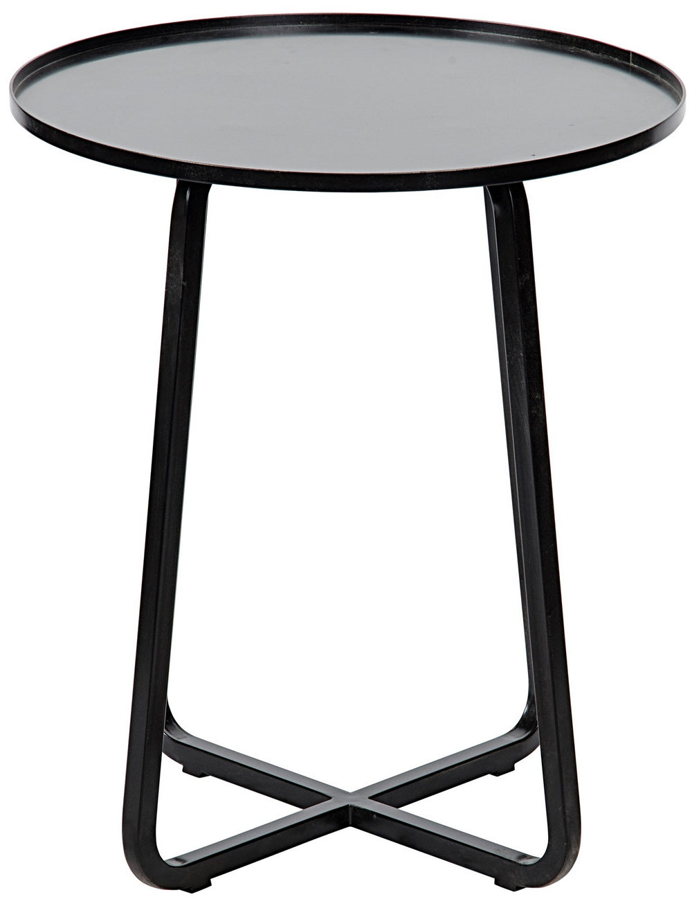 Kimana Side Table, Black Steel