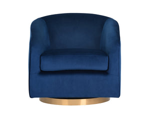 Hazel Swivel Chair - Navy Blue Sky