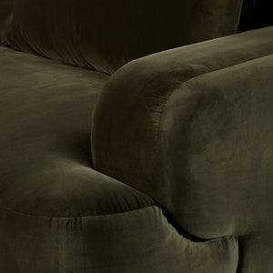 Benito Sofa In 90" In Surrey Olive