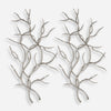 Silver Branches Metal Wall Decor