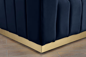 Francis Chair In Navy Velvet