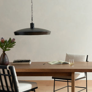 Eldon Pendant In Hammered Dark Antique Brass And Dark Antique Brass