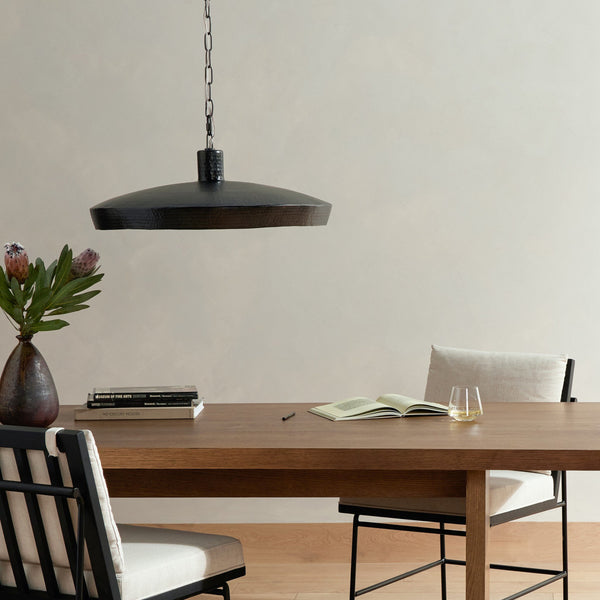Eldon Pendant In Hammered Dark Antique Brass And Dark Antique Brass
