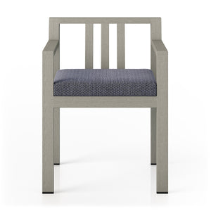 Monterey Outdoor Dining Armchair In Grey