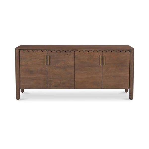 Moe's Wiley 4 Door Sideboard in Vintage Brown