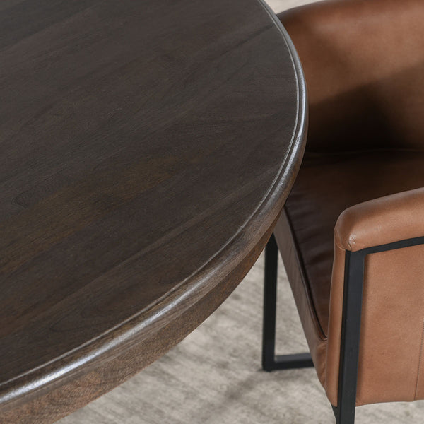Brookside Solid Wood Round Dining Table