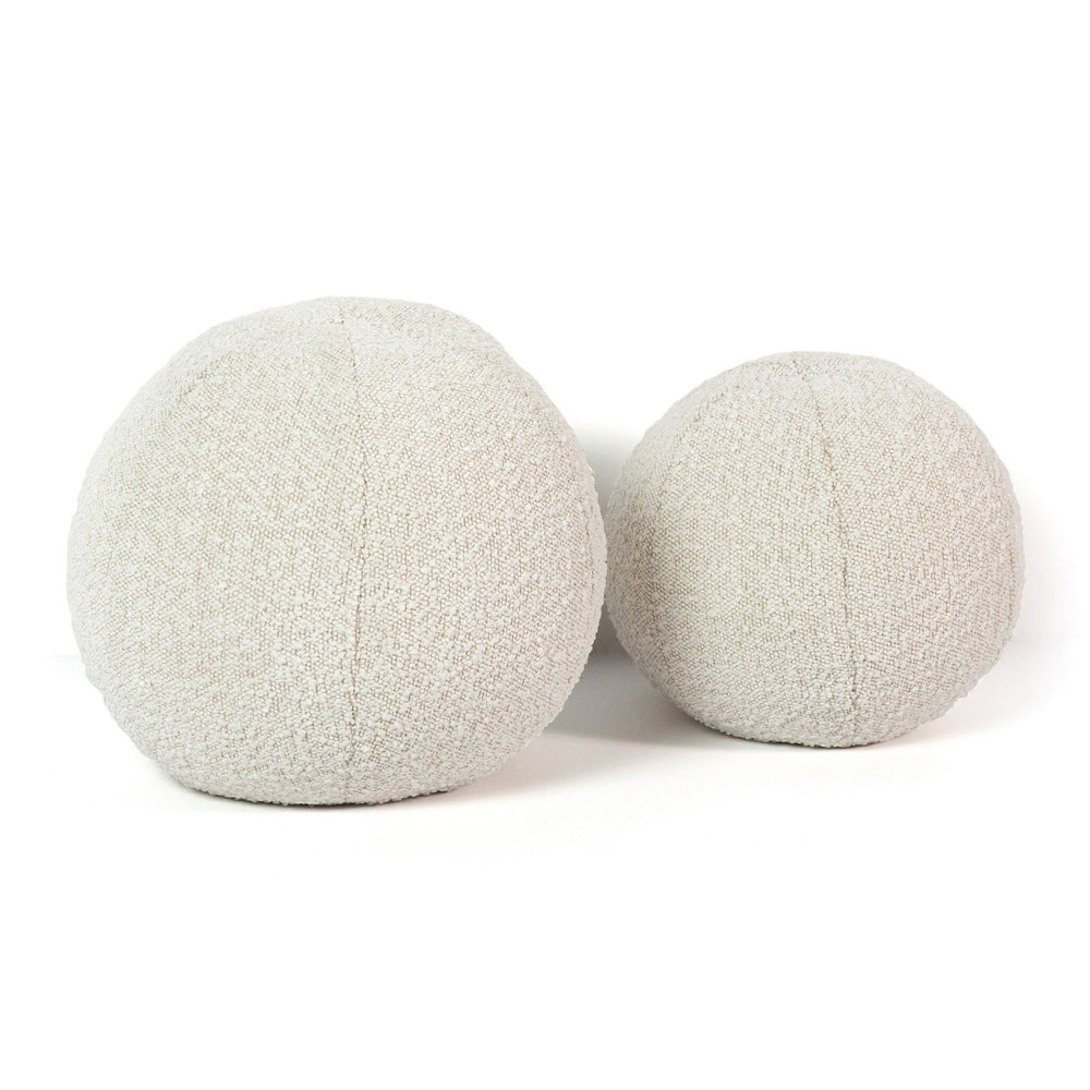 Balle Pillow, Set Of 2 In Knoll Natural And Set of 2 And 12.5" diam, 10" diam