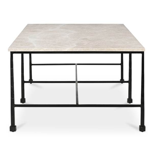 River Coffee Table with Botticino Marble