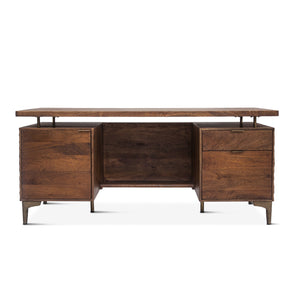 Two Tone Office Desk 66in