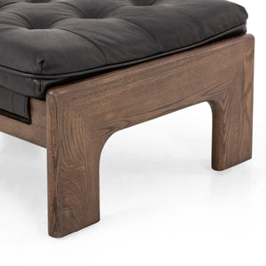 Halston Ottoman In Heirloom Black