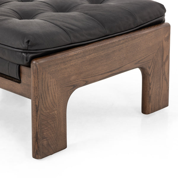 Halston Ottoman In Heirloom Black