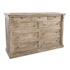 Adelaide Solid Wood 9-Drawer Dresser - Natural Cream Wash