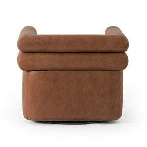 Evie Swivel Chair In Palermo Cognac