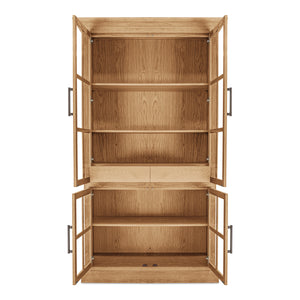 Moe's Raymond Tall Cabinet in Natural Finish