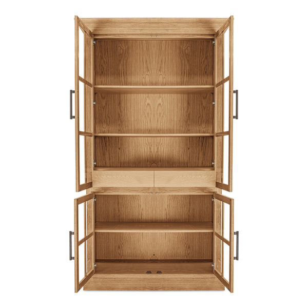 Moe's Raymond Tall Cabinet in Natural Finish