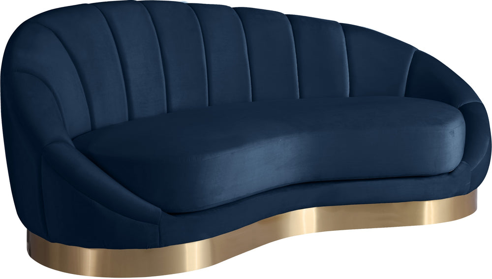 Jesse Chaise In Navy Velvet