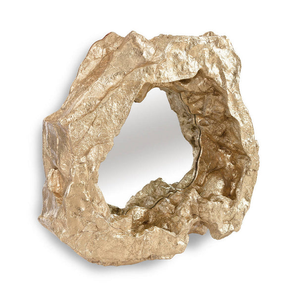 Rock Pond Mirror, Gold Leaf