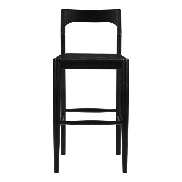Moe's Owing Blackened Oak Barstool