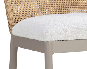 CALANDRI COUNTER STOOL - GREIGE - LOUIS CREAM