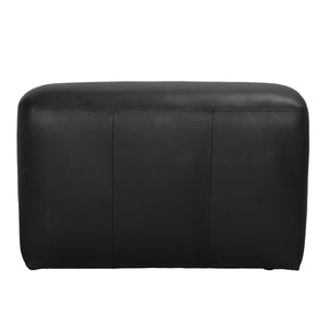 Augustus Modular Sofa, Middle, Santosa Matte Black Leather
