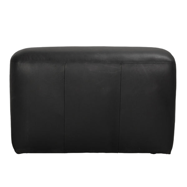 Augustus Modular Sofa, Middle, Santosa Matte Black Leather