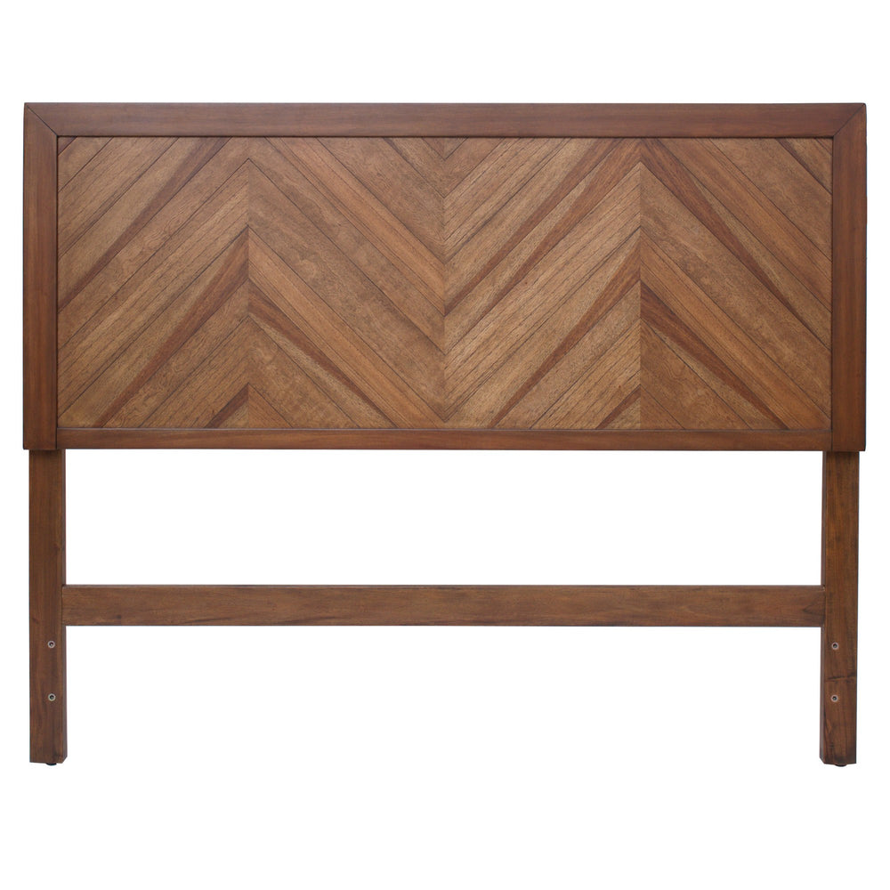 Piero Chevron Queen Headboard In Monterey Brown