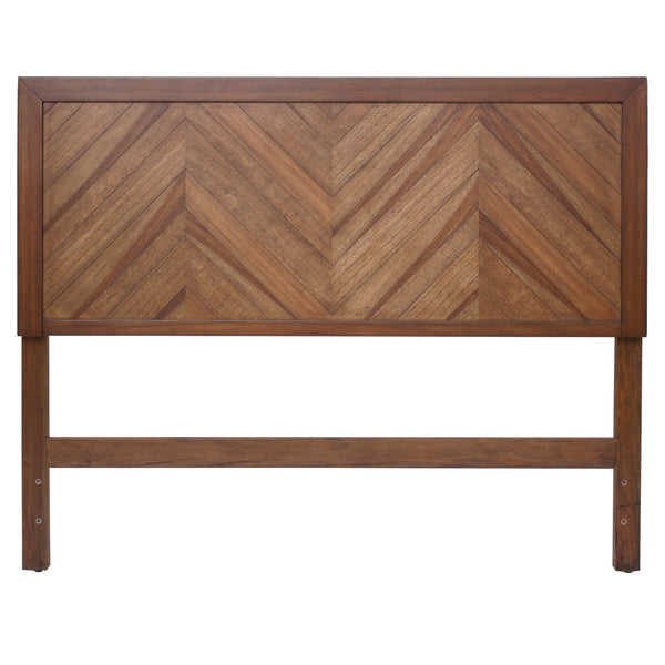 Piero Chevron Queen Headboard In Monterey Brown